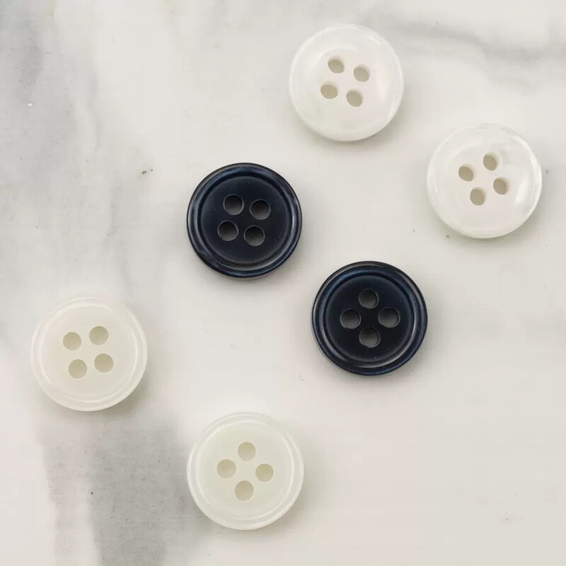 dark blue Shell Resin Button Shirt Cardigan Women's Outer Wear Nightdress Silk Pajamas creamy-white with Convex Button dark blue Shell Resin Button Shirt Cardigan Women's Outer Wear Nightdress Silk Pajamas creamy-white with Convex Button