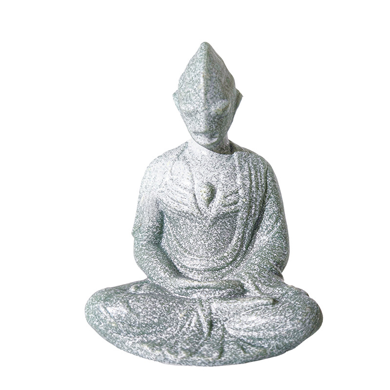 Popular Estatua de Buda del Sudeste Asiático, Buda Sentado con Espíritu Zen, Adorno de PVC, Artesanía Creativa, Decoración para Sala de Estar, en Existencia.