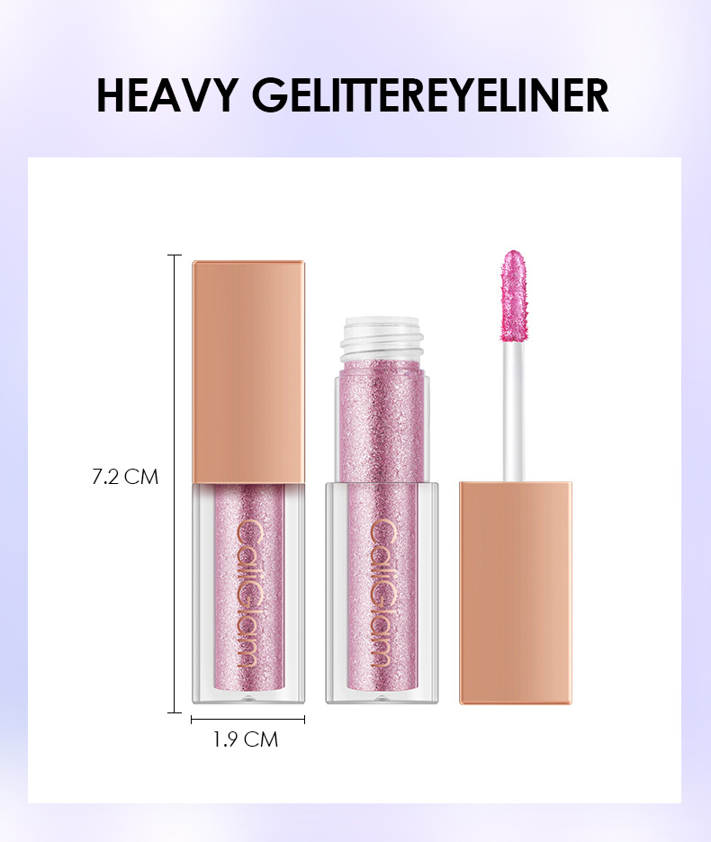 Langmanni 8-Bottle Eyeshadow Liquid Set: High-gloss Multi-Color Pearlescent Glitter Liquid Colored Eyeshadow undefined