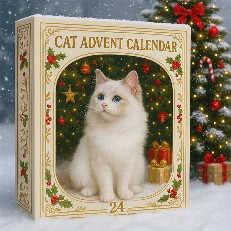 跨境新品 Cat Lovers Advent Calendar 2025猫爱好者日历|undefined