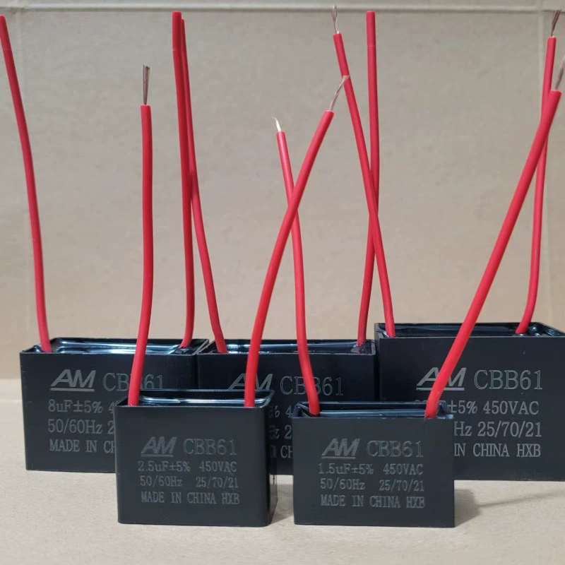 Конденсатор CBB61 пусковой конденсатор 450V конденсатор вентилятора 1UF/1.5/2/3/4/5/6/10~20UF