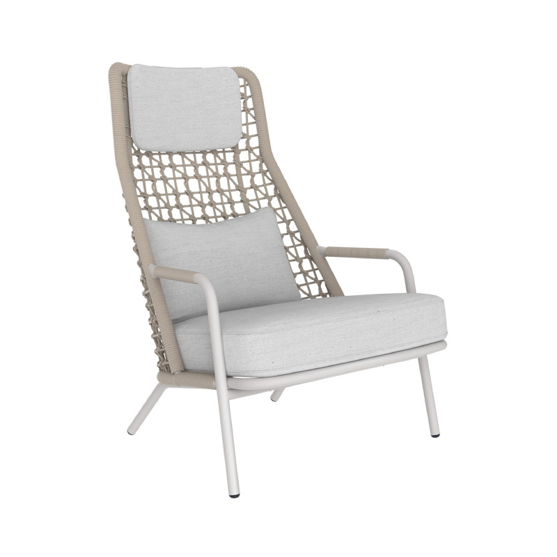 Sofá de exterior tejido con cuerda, silla de ocio creativa de diseño para patio y jardín, sofá impermeable y resistente al sol para terraza de villa. image 6