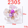 Hair accessory, metal golden mountain tea from pearl contains rose, Korean style, wholesale