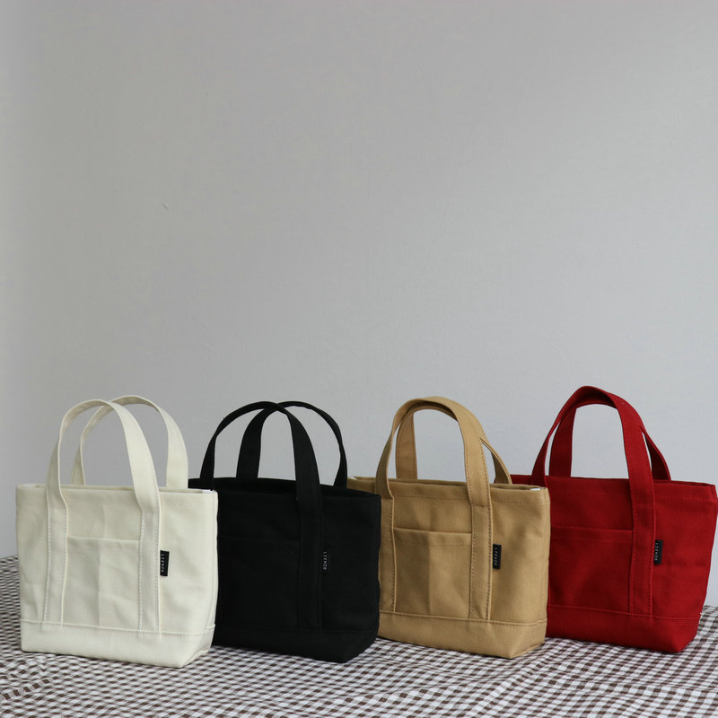 Japanese and Korean Style Small Canvas Bag Women's Handbag Artistic Simple Cute Hand Bag Mobile Phone Small Bag