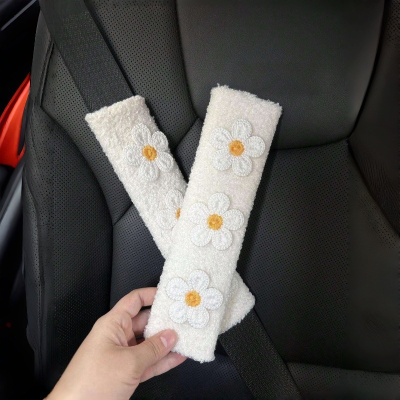 Car Seat Belt Shoulder Cover, Cute Car Seat Belt Anti-Strangle Protection Cover, Universal Style