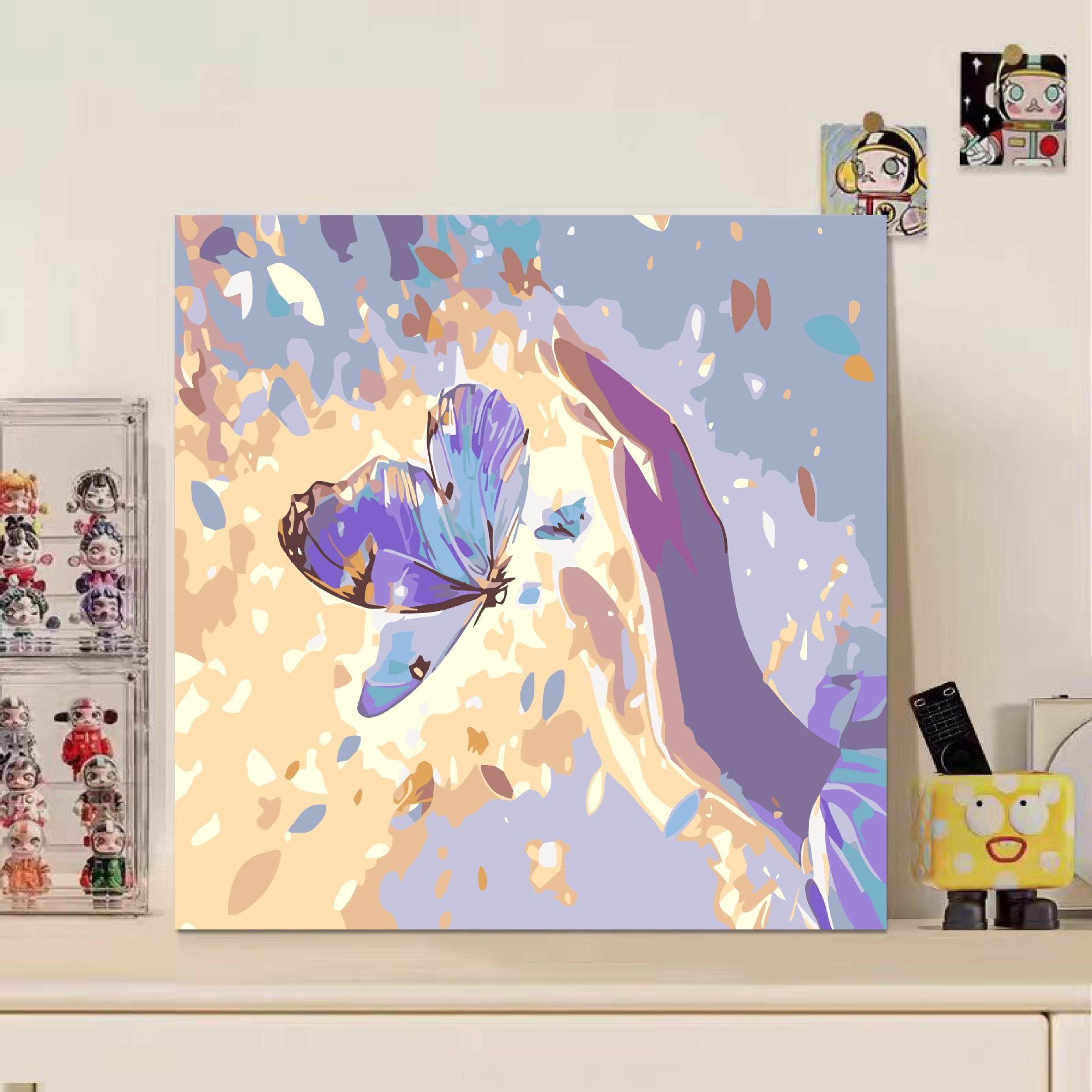 Niños didiy pintura digital acrílico relleno de pintura de dibujos animados pintura de pintura a mano 20 * 20