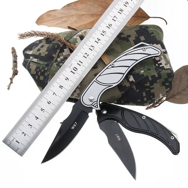 Creative Outdoor Pocket Knife Stainless Steel Camping Outdoor Life-Saving Knife Steel Handle Foldableing Peeling Fruit Knife