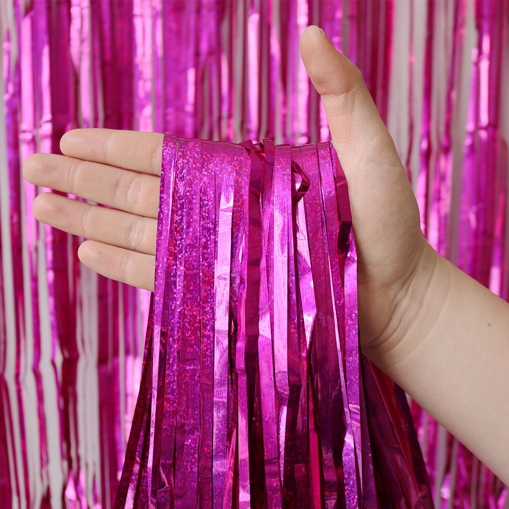 全展开玫红色图