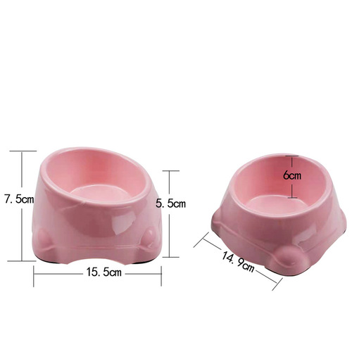 Pet bowl, imitation ceramic dog bowl, cat bowl, pet water basin, drinking bowl, feeding bowl, inclined neck bowl, cat basin, dog basin