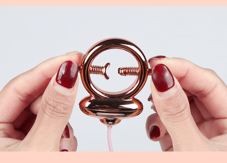 Vibrating Nipple Clamps with Remote Control, USB Rechargeable SM Couple Toy — detail image 35