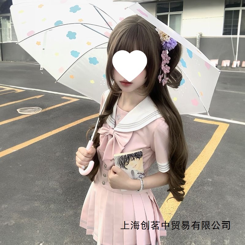 Fox Rabbit Jk Original Matcha White Japanese Sailor Suit Set for Women, Short-Sleeve Jk Uniform, Sweet College Style