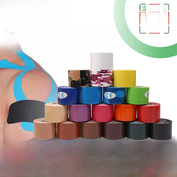kinesiologytape muscle patch elastic exercise 5cm muscle patch tape muscle effect patch bandage chest patch