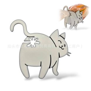 Popular Independent Station Funny Cat Bread Clip Home Tissue Funny Cat Bread Clip Decorative Buckle