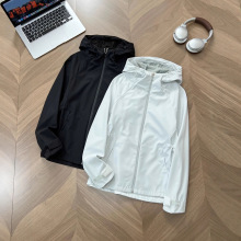 冬季新款女款宽松休闲连帽加绒外套抽绳梭织防水上衣一件代发0132