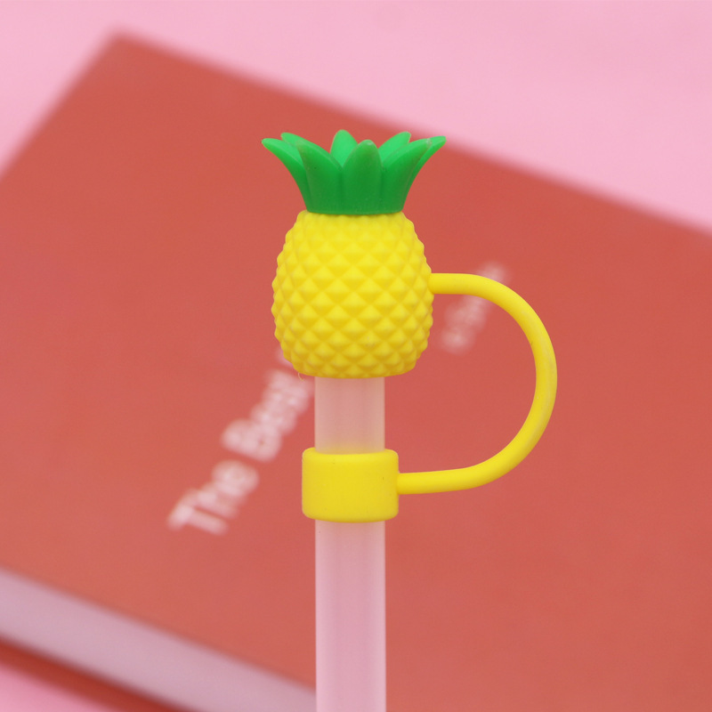 10mm食品級シリカゲルストローキャップ防塵ストロープラグかわいいストローキャップ立体アニメ防塵カバーストローカバー|undefined