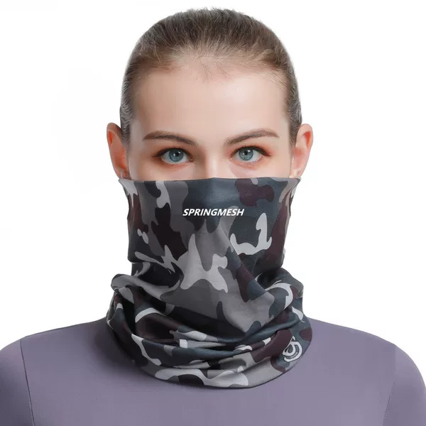 Ice silk cycling mask for men, summer outdoor camouflage sports fishing extended neck gaiter, headscarf, magic headscarf