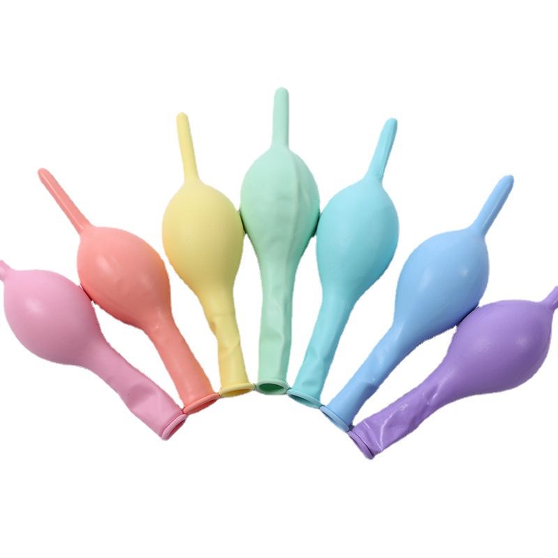 Globo de la cola de 10 pulgadas 2,4g engrosada boda fiesta de cumpleaños Fondo pared escena diseño Bola de conexión