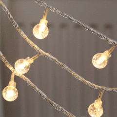 透明ed水晶球彩燈串聖誕節日婚慶酒店ktv生日宴會場景裝飾小彩燈