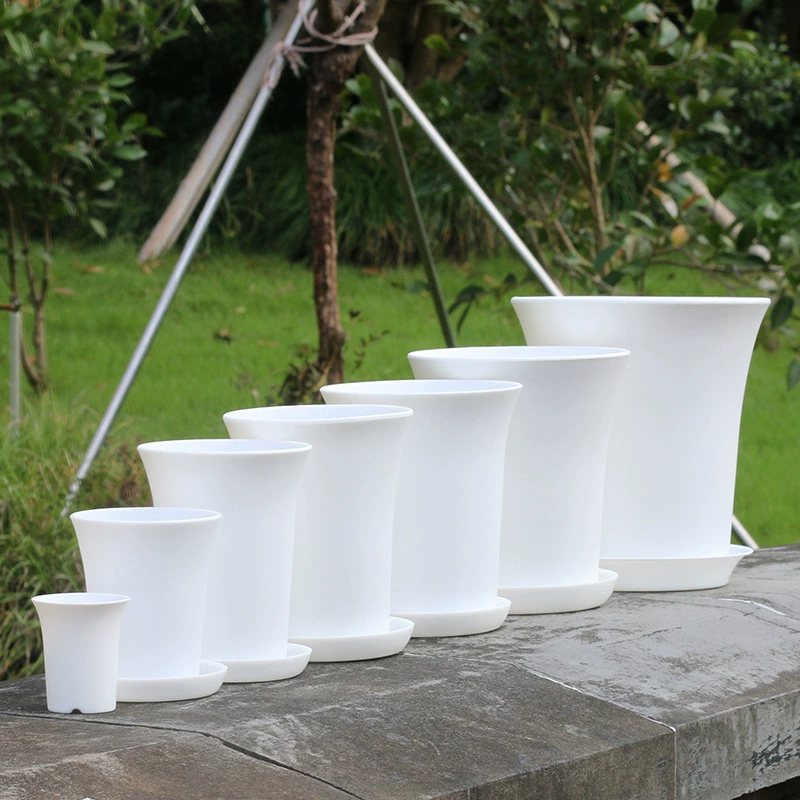 Мини горшок семья сочных растений теплица Садоводство Вьентьян горшок с высокой талией горшок пластиковый цветочный горшок с подносом оптом