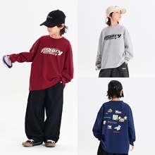 【粉丝专享清仓六折】不退不换 日系儿童长袖T恤中小童圆领上衣潮