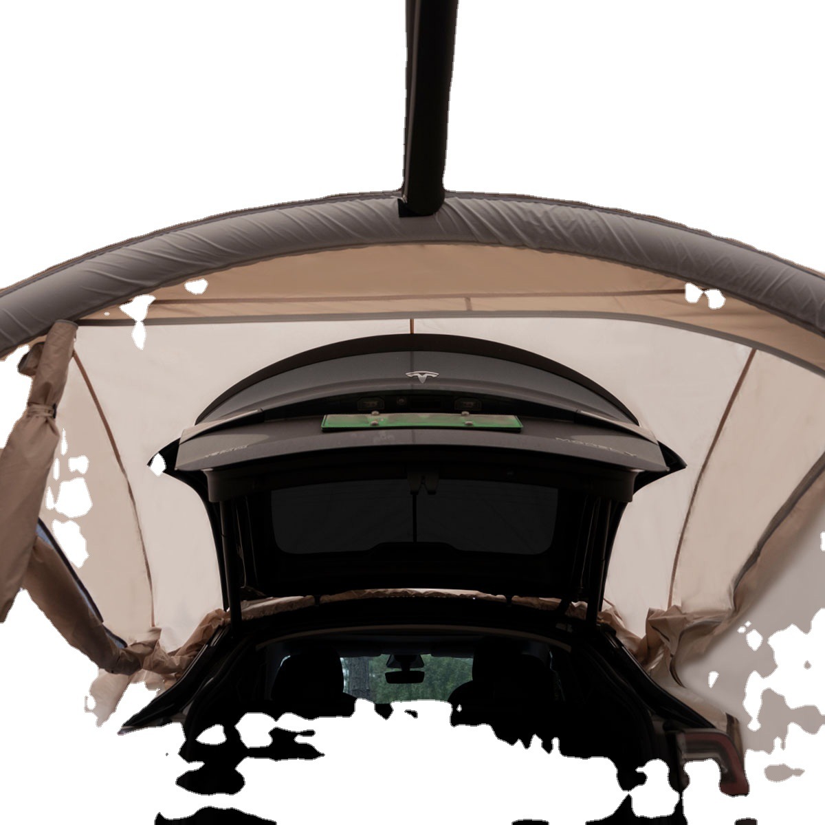 Auto-conducción viajes Tesla tienda de extensión de la cola del lado del COCHE Tienda de extensión Canopy pasillo delantero SUV tienda de la cola tienda