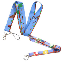 手遊Q萌蘑菇紅帽子手機掛繩證件卡吊牌掛脖鑰匙鏈防丟卡套配件