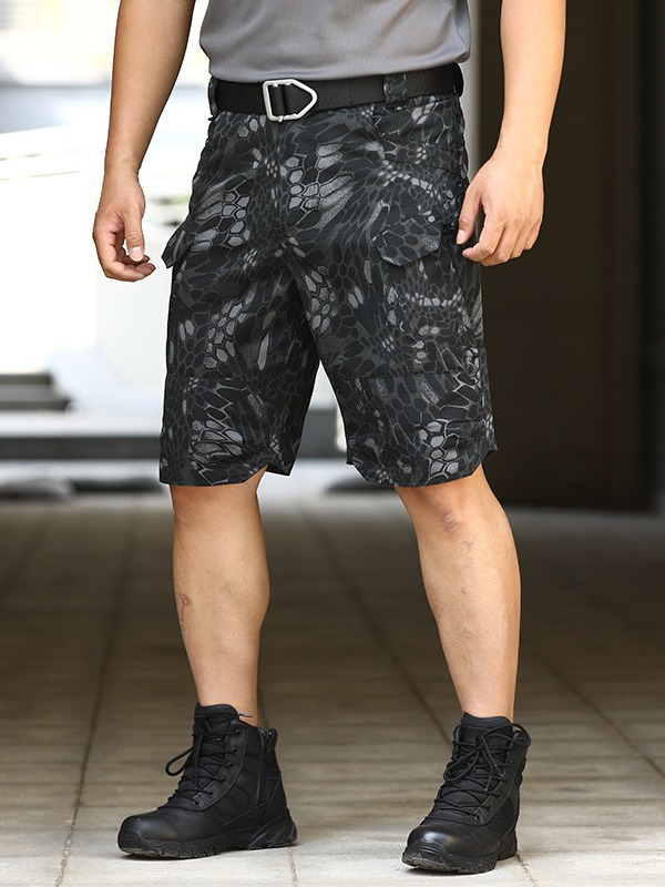 Pantalones de camuflaje tácticos de fanáticos militares de verano al aire libre urbano impermeable herramientas respirables pantalones de calzado