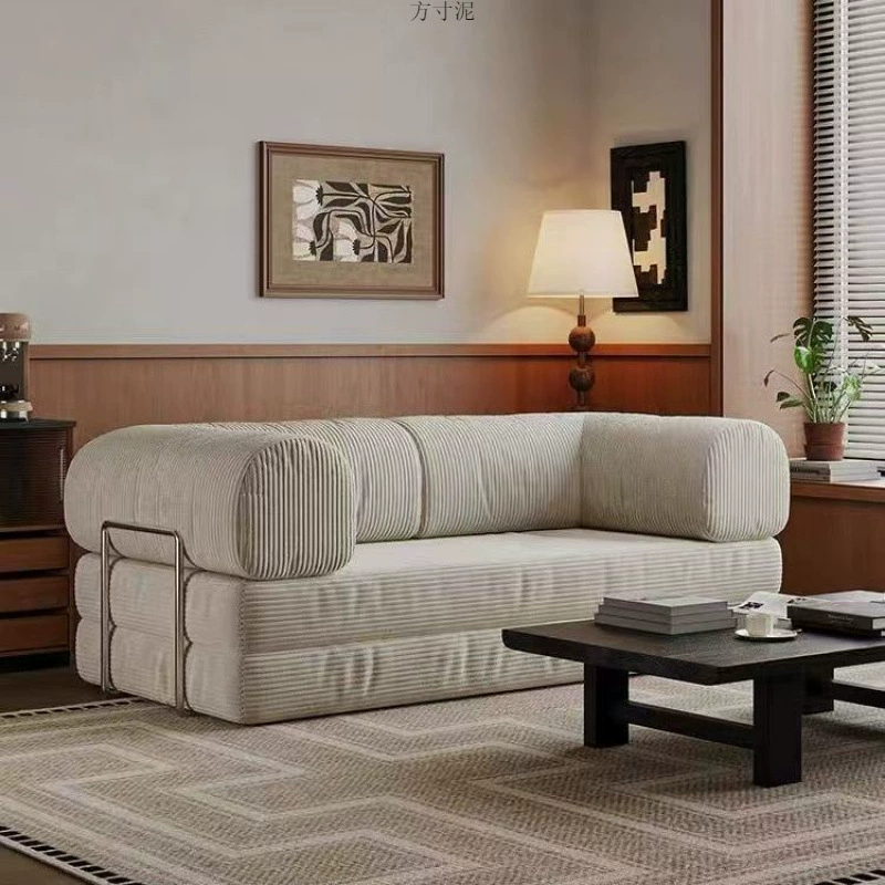 Сжатый диван-кровать Складная небольшая квартира гостиная ретро модуль демонтаж ленивого источника