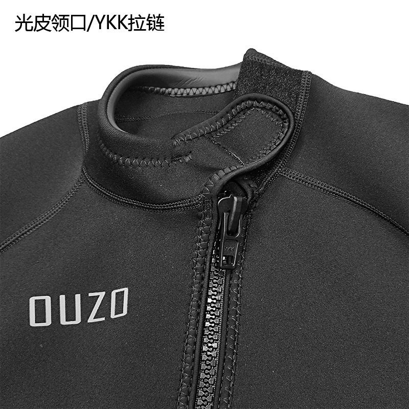 ウゾーの新型1.5mmウェットスーツの男性用ワンピース防寒保温ウェットスーツのサーフスーツのクラゲ服の冬の水着|undefined