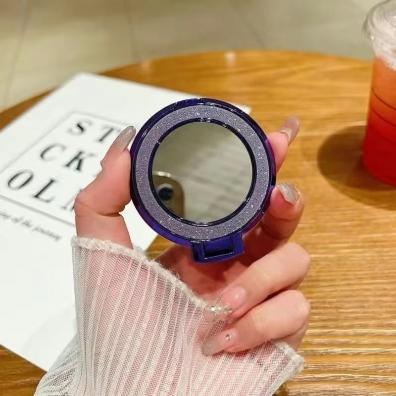 闪粉镜子手机支架指环背贴通用全电镀手机支架贴手机壳贴饰品男女|undefined