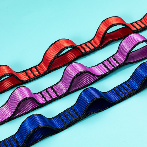 Jiu Sheng Aerial Yoga Hammock Flat Belt Rope Chrysanthemum Belt Flat Belt Rock Climbing Mountaineering Flat Belt Manufacturer Wholesale Foreign Trade