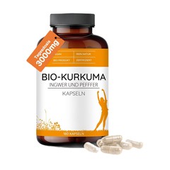 跨境亚马逊专供3000mg有机姜黄粉胶囊Organic Turmeric Capsules
