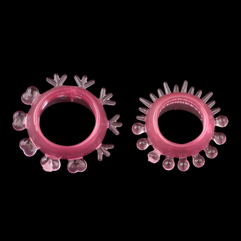 TPE Locking Cock Ring, Purple Foreskin Restraint Ring for Men — detail image 6