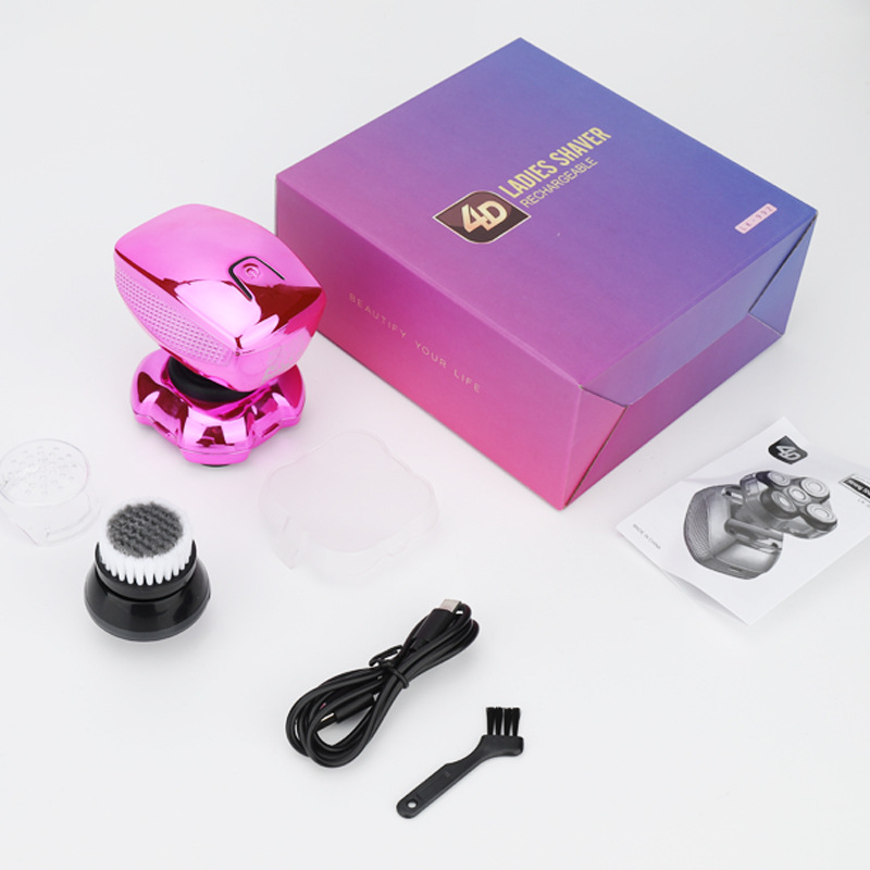 Máquina de afeitar eléctrica para mujeres, lavado con agua, carga, área privada para mujeres, venta caliente transfronteriza. image 4