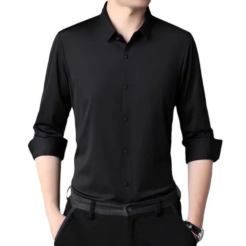 Men's Summer Pink Shirt Short Sleeve Business Casual Professional Dress Pure Color Half Sleeve Collar Shirt Men's Shirt Fashion