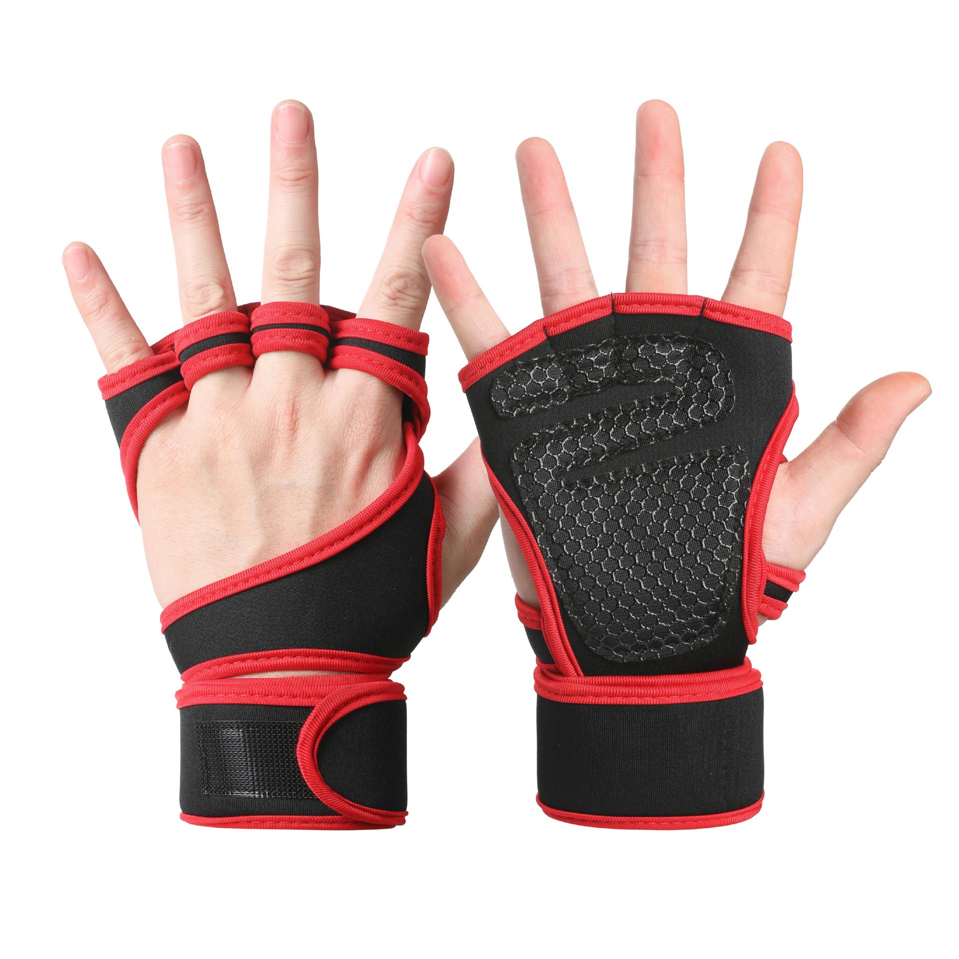 Guantes de fitness de medio dedo nueva primavera y verano para hombres y mujeres con mancuernas conducción transpirable al aire libre a prueba de sol deportes guantes de equitación