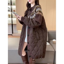 大码女装2025秋冬新款棉服外套女显瘦胖mm胖妹妹中长款爆款高级感