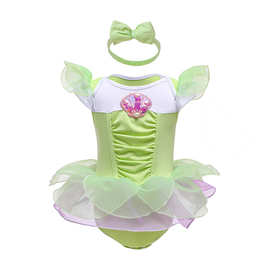 外贸童装女童连体衣哈衣爬服厂家直销幼儿宝宝花仙子包屁衣生日装