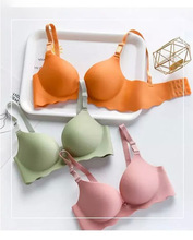 Candy Color Bra Corset Wireless One-Piece Sexy Underwear Gat