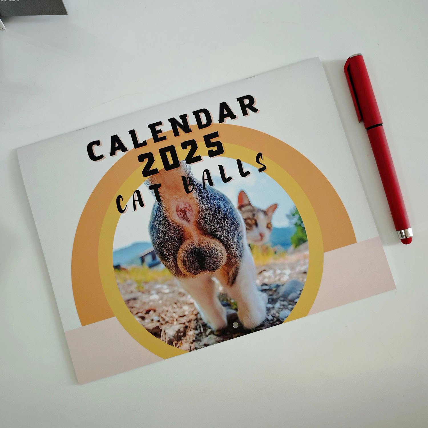 고양이 엉덩이 달력