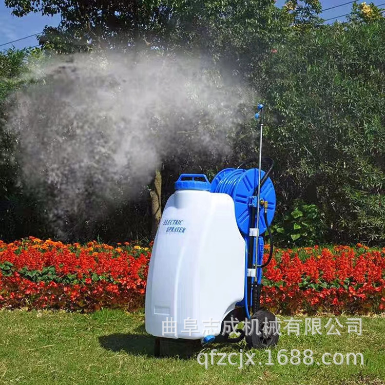 志成45L大棚杀虫推车打药机  防疫消毒电动喷雾器 厂房杀菌喷雾机