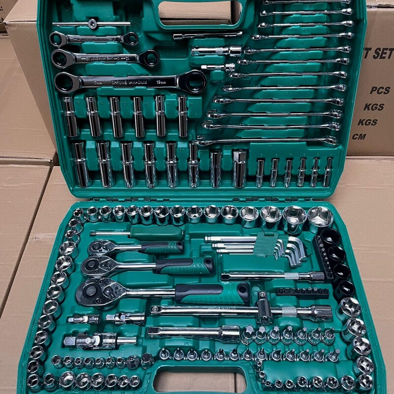 Minda Hardware 150 ピース自動車修理ツールセット車の修理セットソケットレンチ組み合わせツール修理|undefined