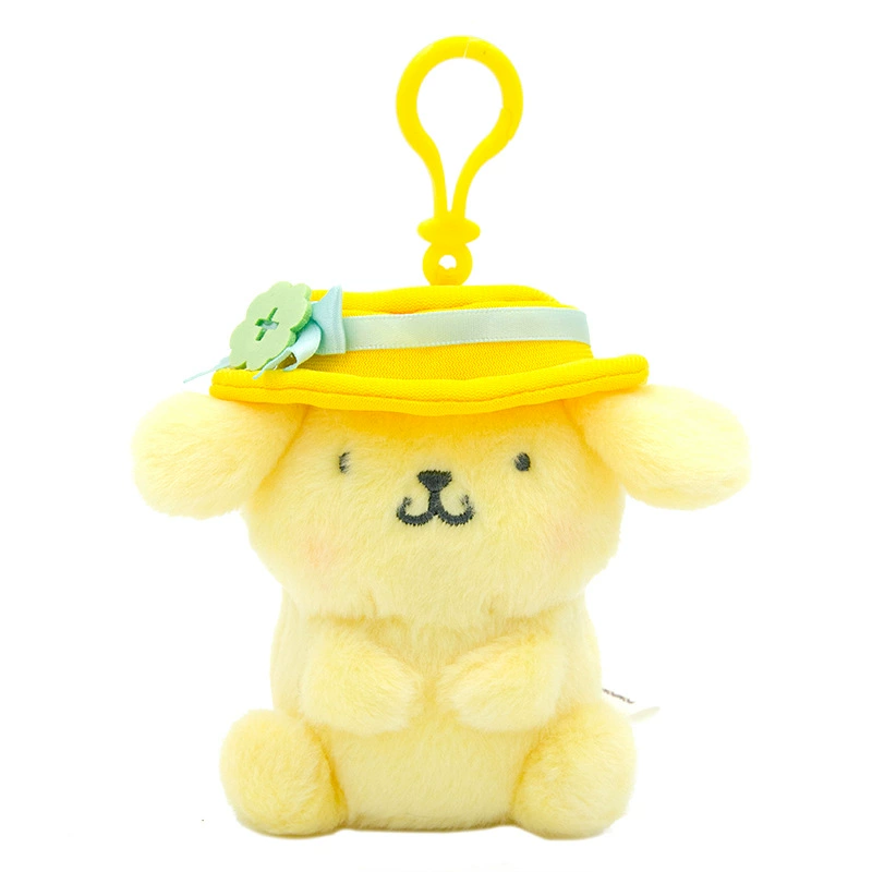Плюшевый кулон Sanrio Hello Kitty, лицензионный талисман для сумки, плюшевый брелок, случайный цвет