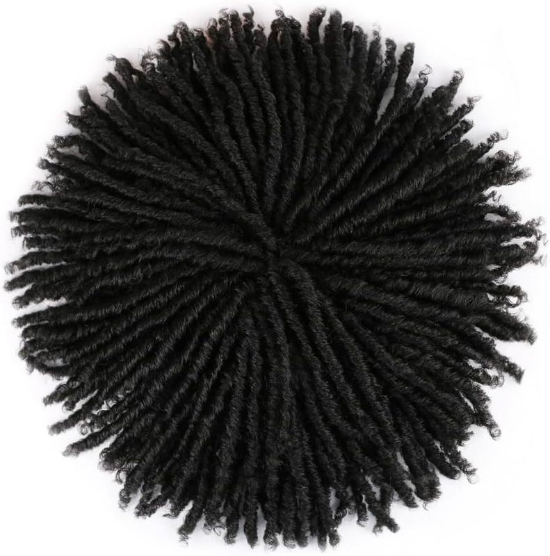 アフリカのかつらの汚れたお下げは、化学繊維中空の短髪の巻きDreadlock Hair Wigsを補充します|undefined