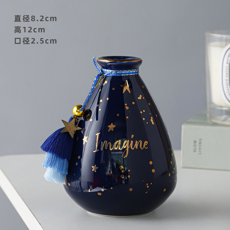 Nórdico minimalista inswind cerámica flor seca flor flor floral vase creativo para el hogar romántico decoración para el hogar decoración suave