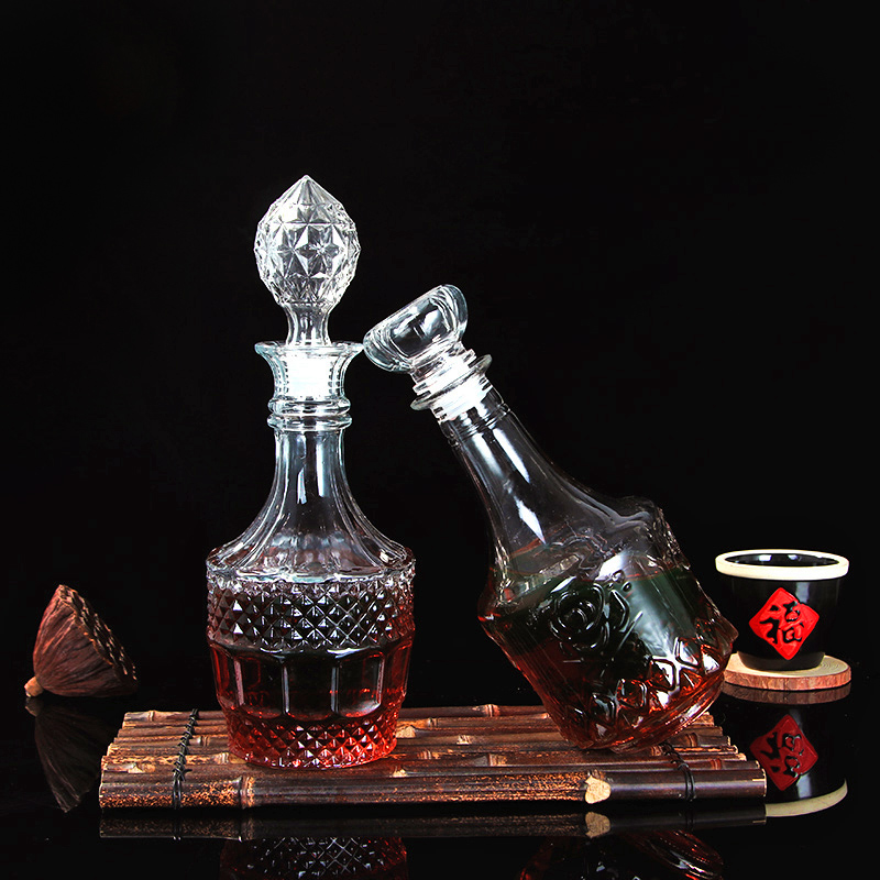 Envío gratis 1000ml botella de vino tinto de vidrio sellado botella de vino botella vacía botella de vino blanco fruta casera caballo pequeño