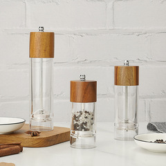 廚房手動研磨瓶胡椒花椒現磨孜然海鹽亞克力研磨器陶瓷芯研磨瓶子