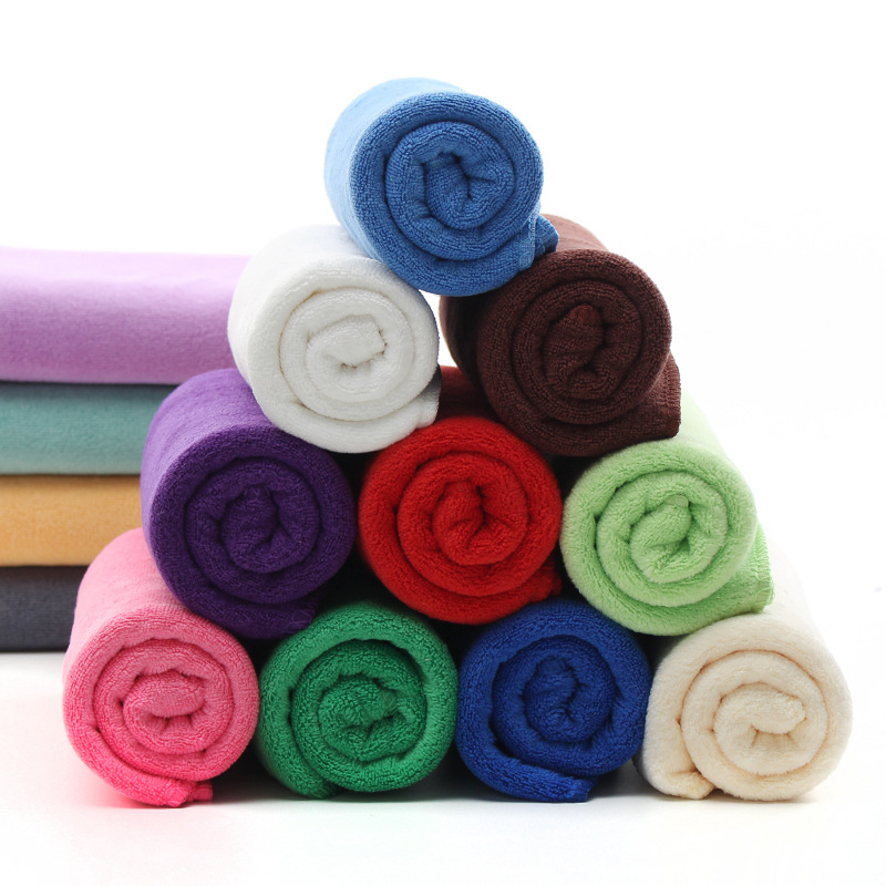 廠家批發素色吸水美容院毛巾韓國理髮店速干超細纖維毛巾