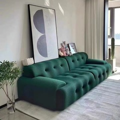 Italian Minimalist Rochesbury Sofa Cream Style Bubble Popularity Trendy Straight Sofa Designer Small House Fabric Sofa