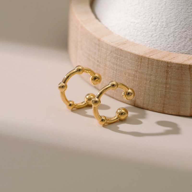 1 Pair Quantity 1 Pair Simple Style Commute Geometric Copper Ear Cuffs